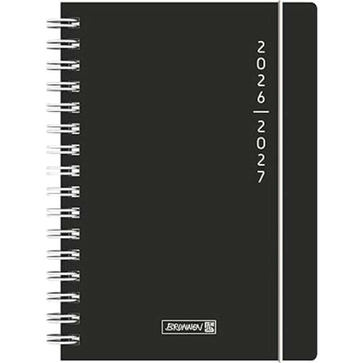 Picture of BRUNNEN A5 SCHOLASTIC DIARY 26/27 PLAIN BLACK